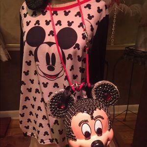 COPY - DISNEY , 3 pc , MICKEY TOP ,sequin ears. + visor🐹$8 was not the price.